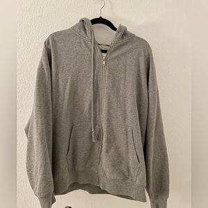 Brandy Melville Grey Zip-up